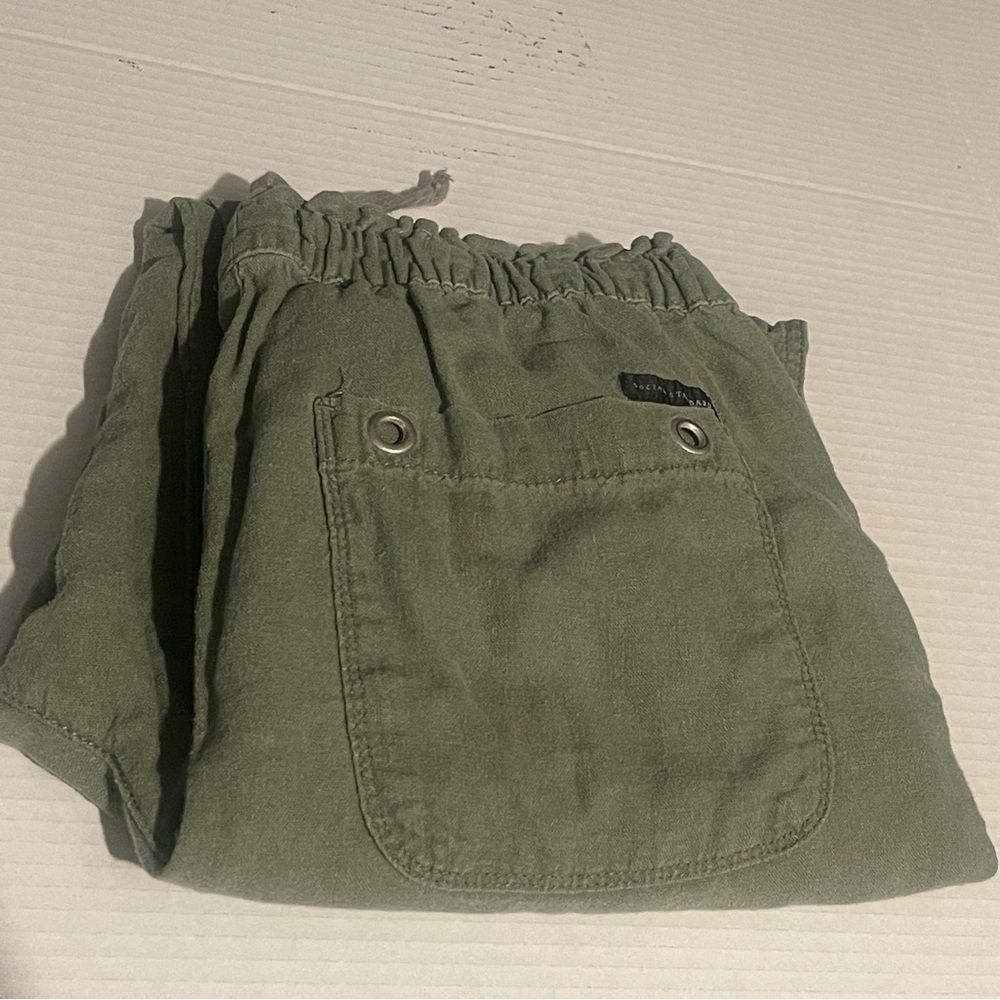 Social Standard‎ Women’s Y2K Olive Green Ankle-Length Jogger Pants Size Medium - Picture 7 of 10